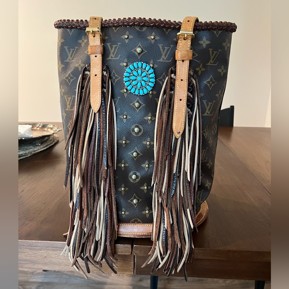 Vintage Boho Louis Vuitton tote
